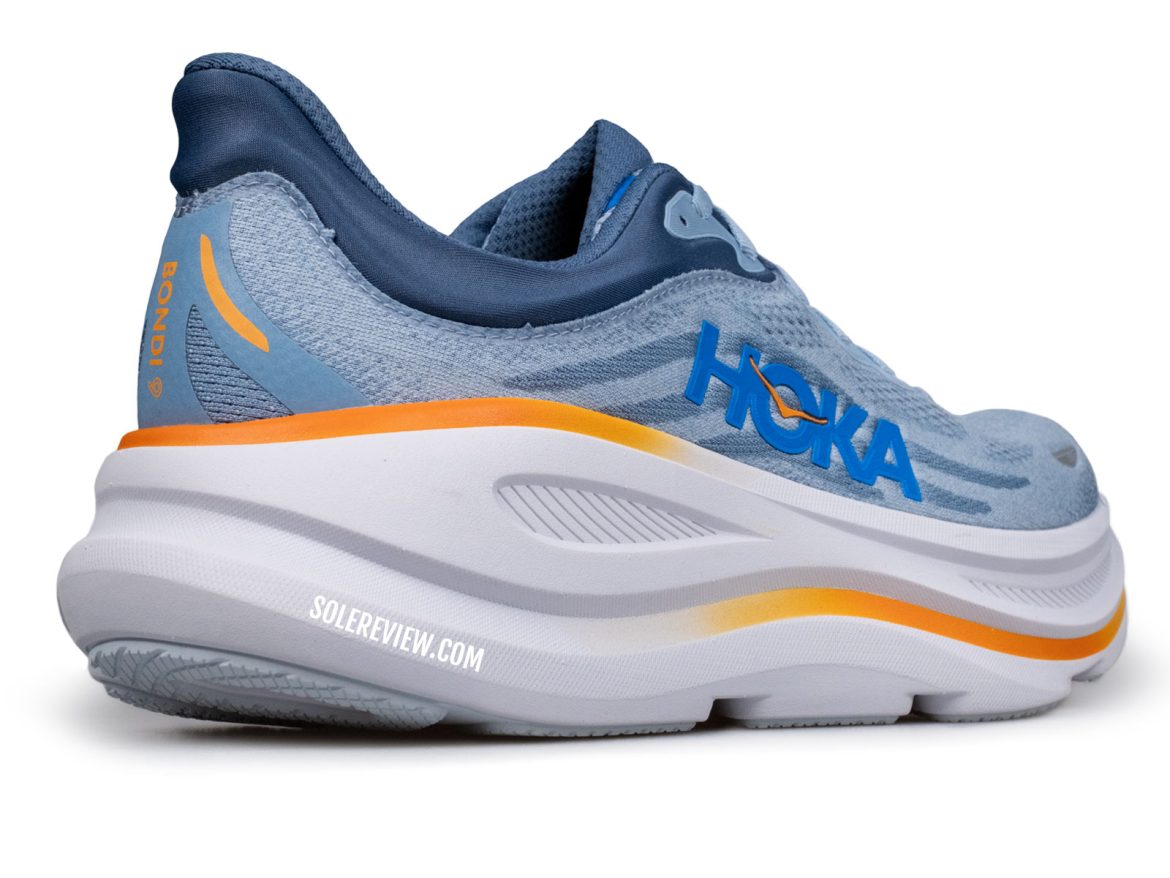 The side profile of the Hoka Bondi 9.