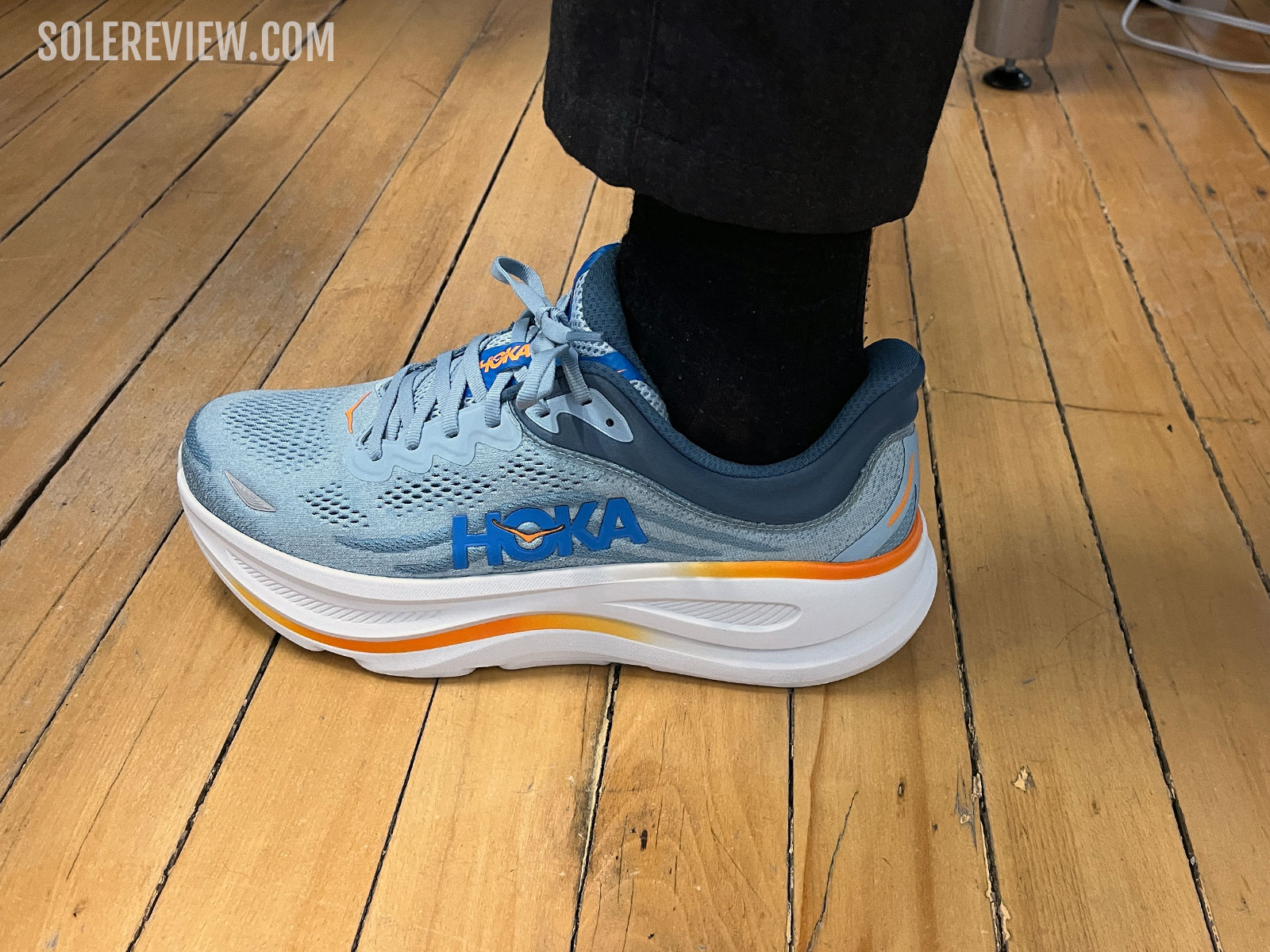 Standing all day in the Hoka Bondi 9.