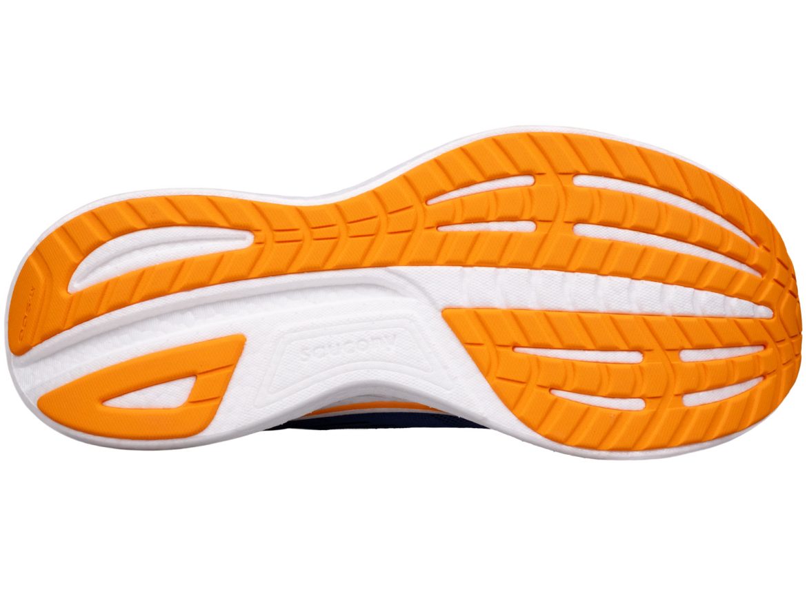 The outsole of the Saucony Ride 18.