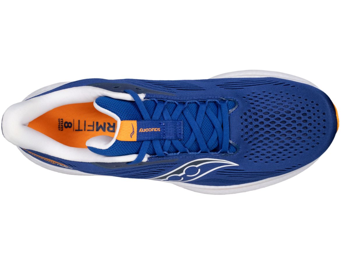 The top view of the Saucony Ride 18.