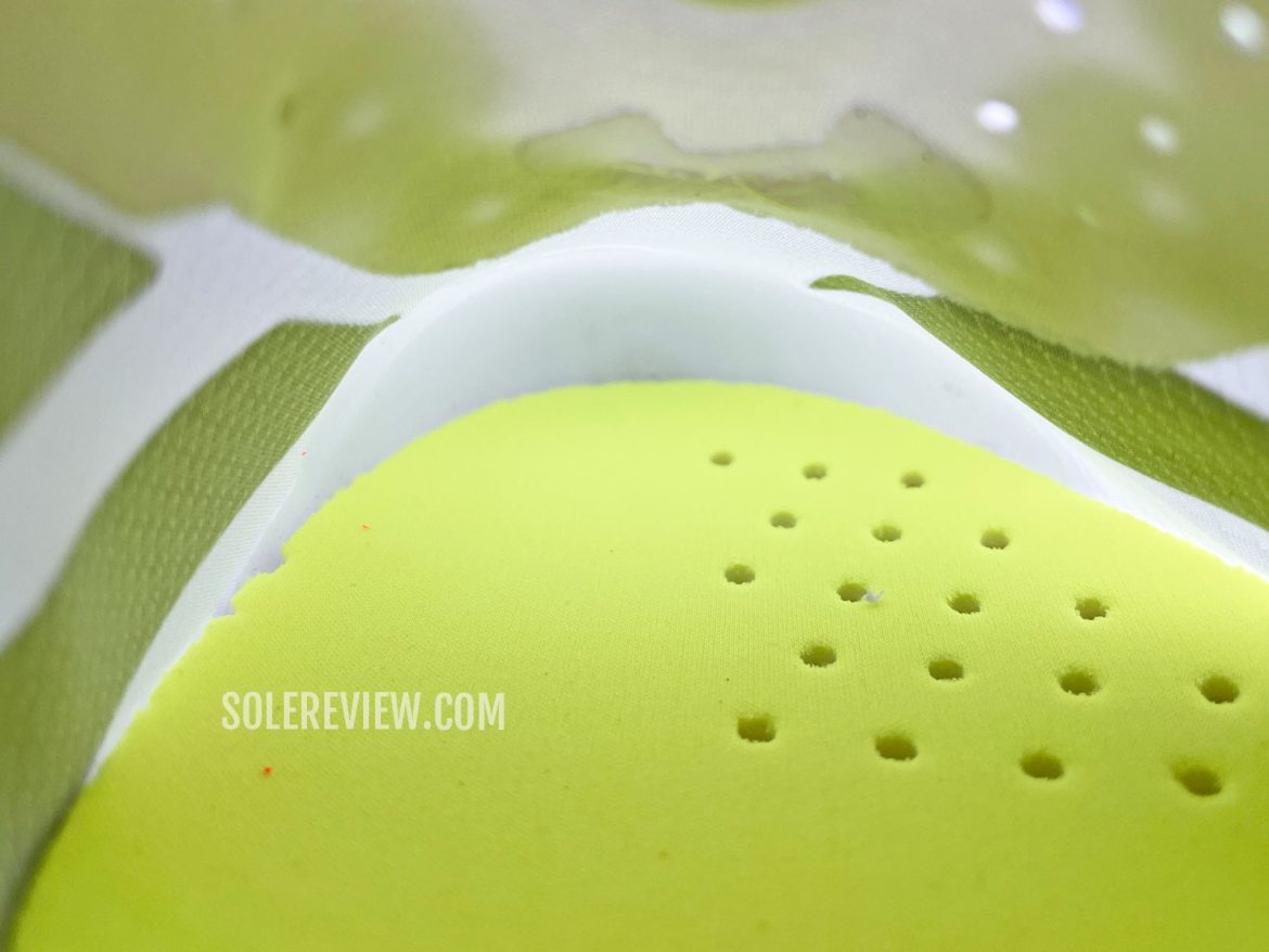 The interiors of the adidas adios Pro 4.