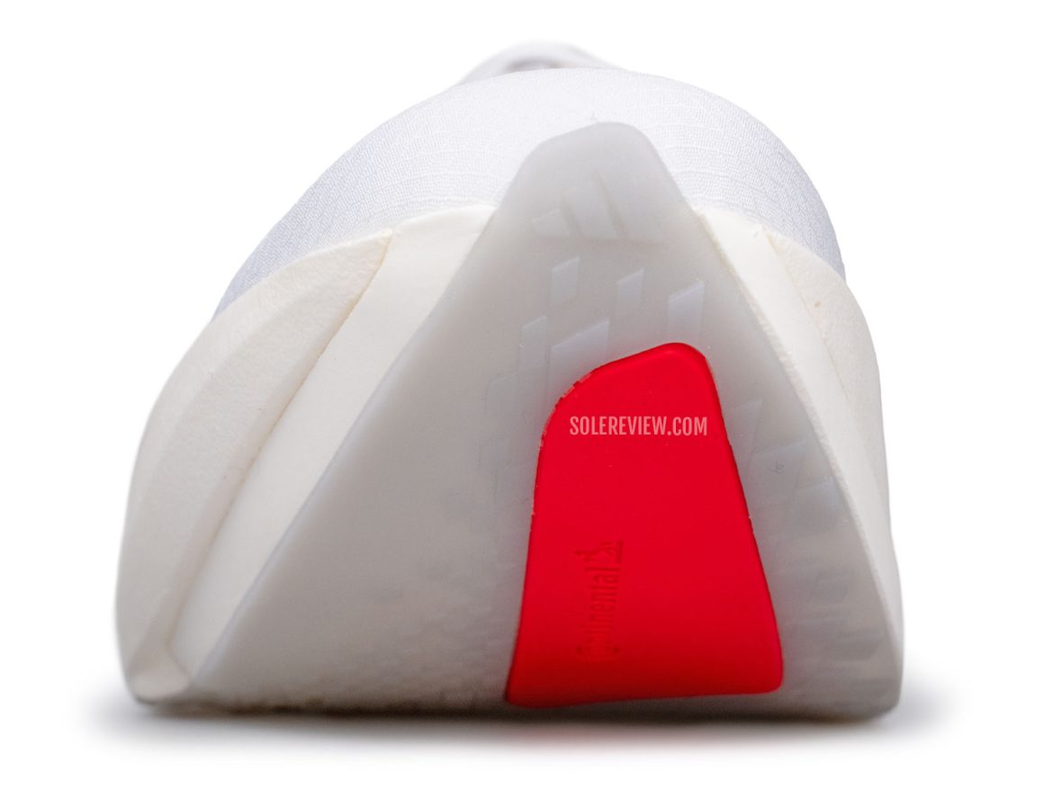 The midsole rocker of the adidas adios Pro 4.