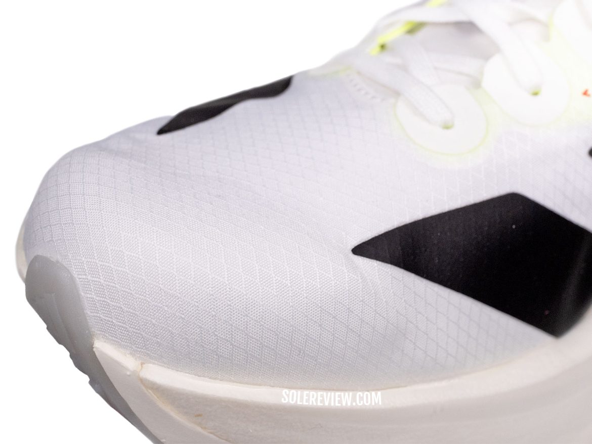 The toebox of the adidas adios Pro 4.