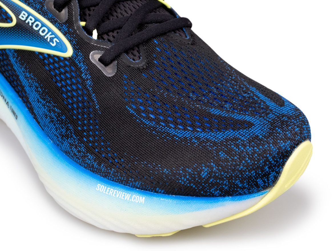 The toe box of the Brooks Glycerin 22.