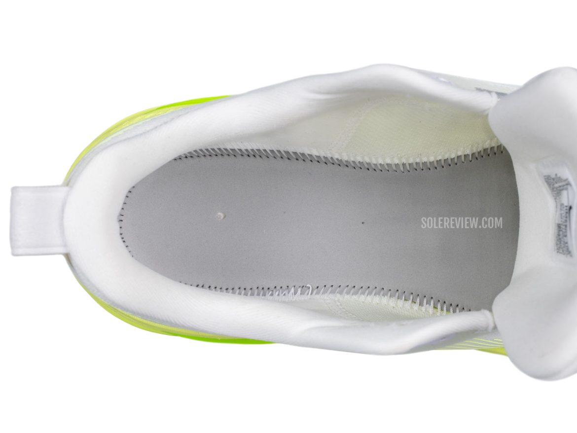 The lasting of the Nike Vomero 18.