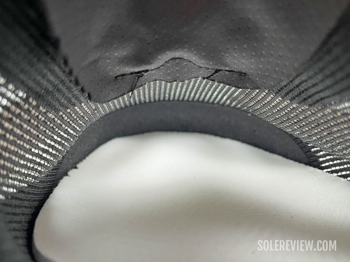 The interiors of the adidas adizero EVO SL.