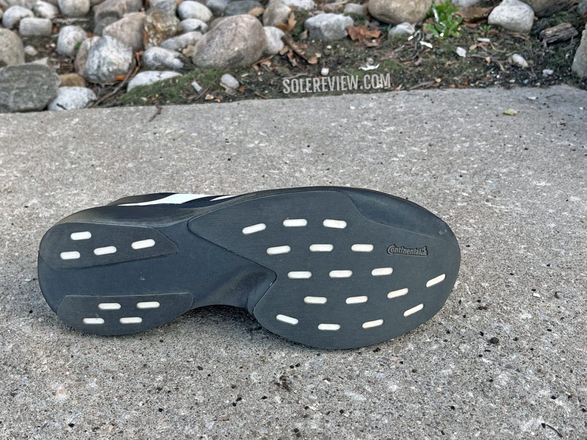 The adidas adizero EVO SL in the outdoors.