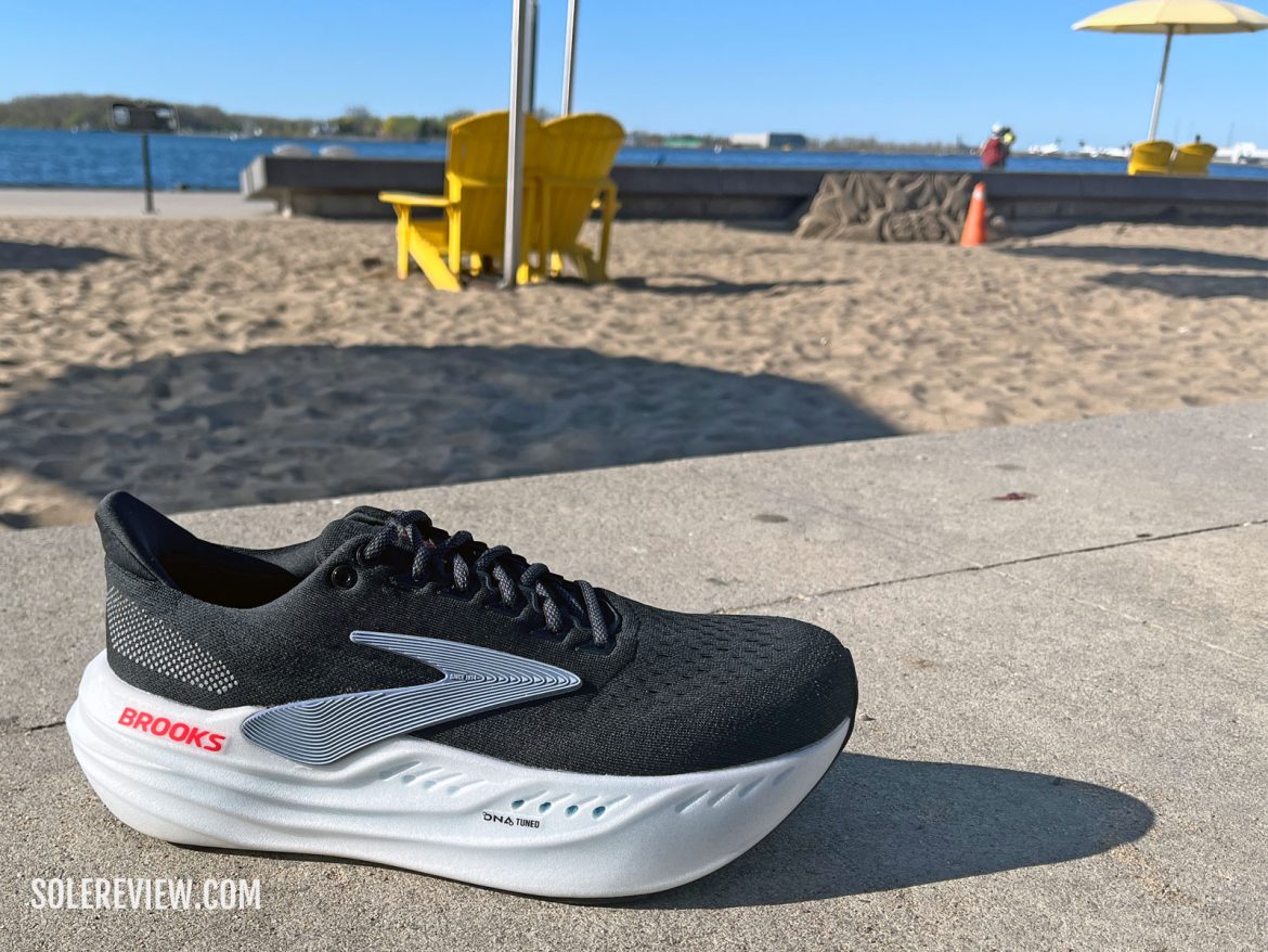 Brooks_Glycerin_Max-outdoors The Brooks Glycerin Max in the outdoors.