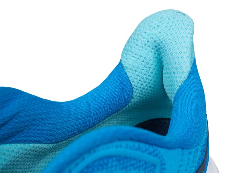 The heel collar of the Hoka Clifton 10.