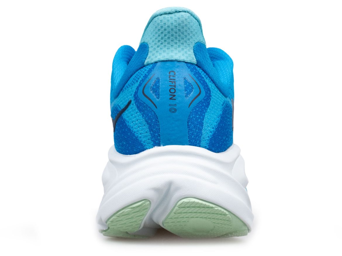 Hoka_Clifton_10_heel_view The heel view of the Hoka Clifton 10.