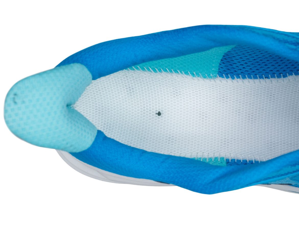 Hoka_Clifton_10_lasting The fabric Strobel of the Hoka Clifton 10.