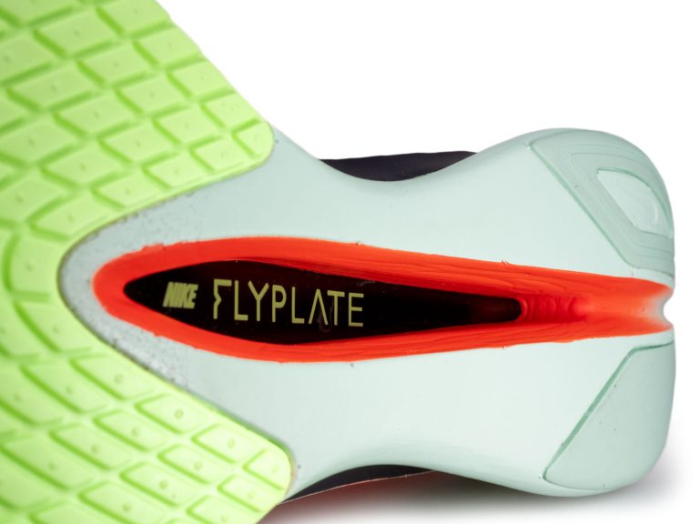 The carbon Flyplate of the Nike Vaporfly 4.