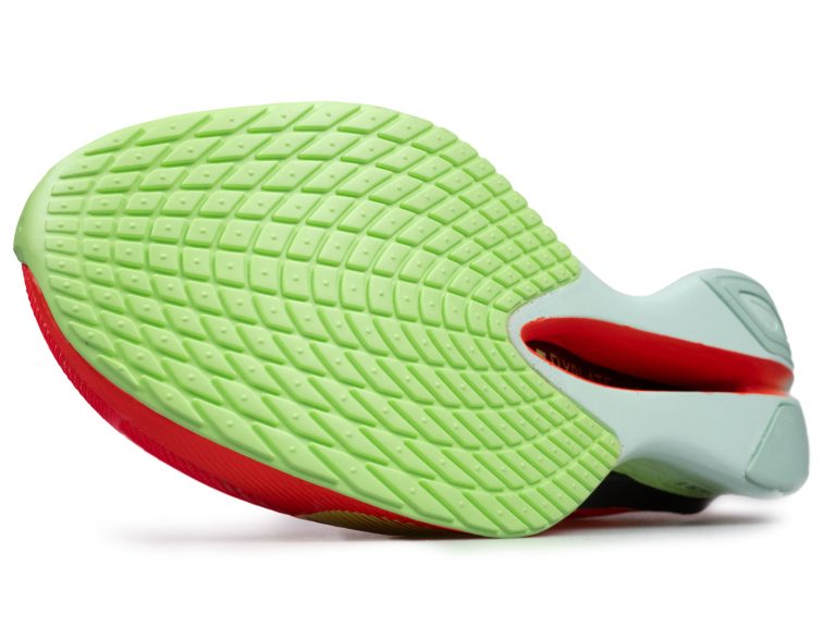 The forefoot outsole of the Nike Vaporfly 4.
