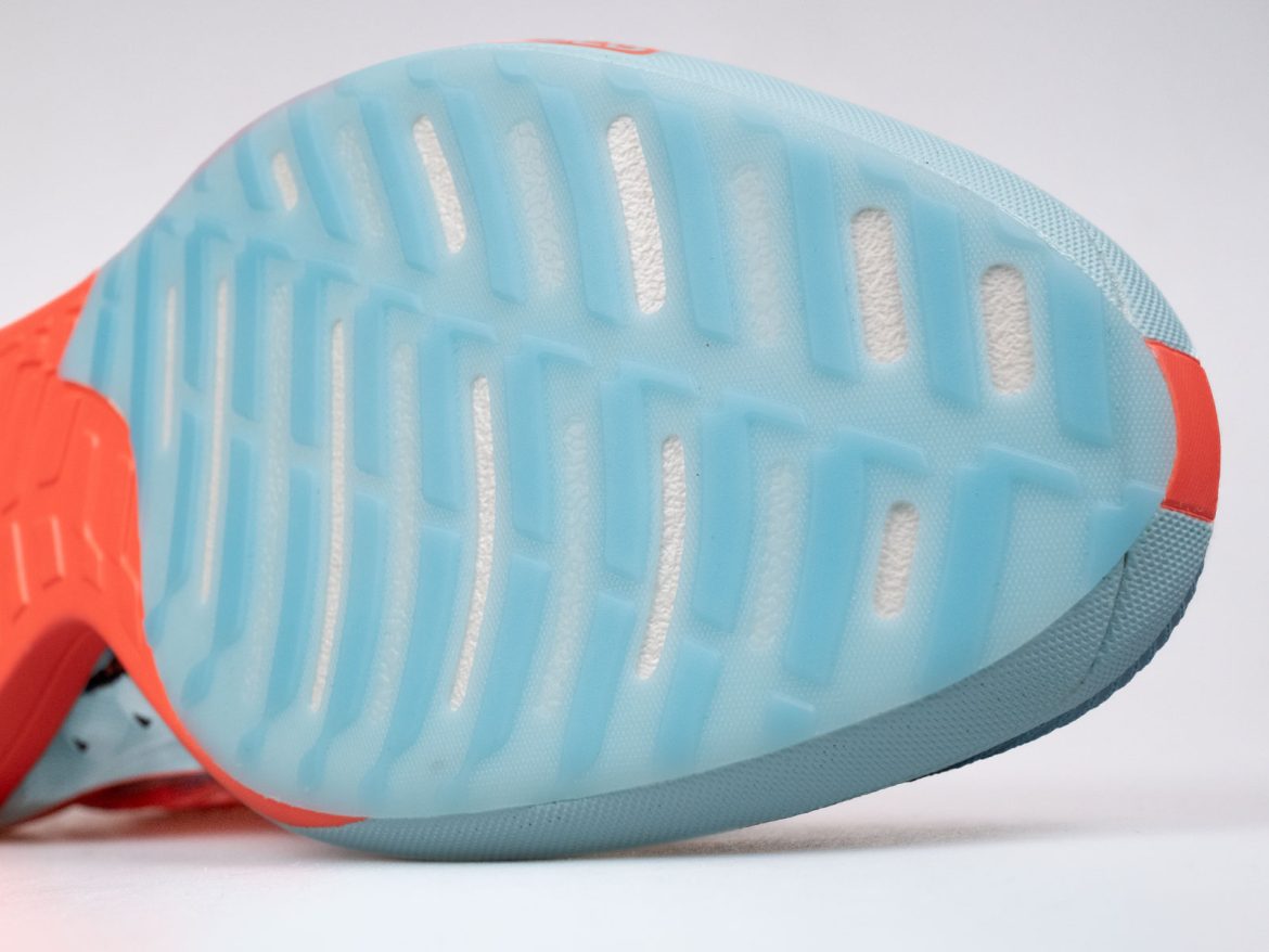 The forefoot outsole of the Brooks Hyperion Elite 5.