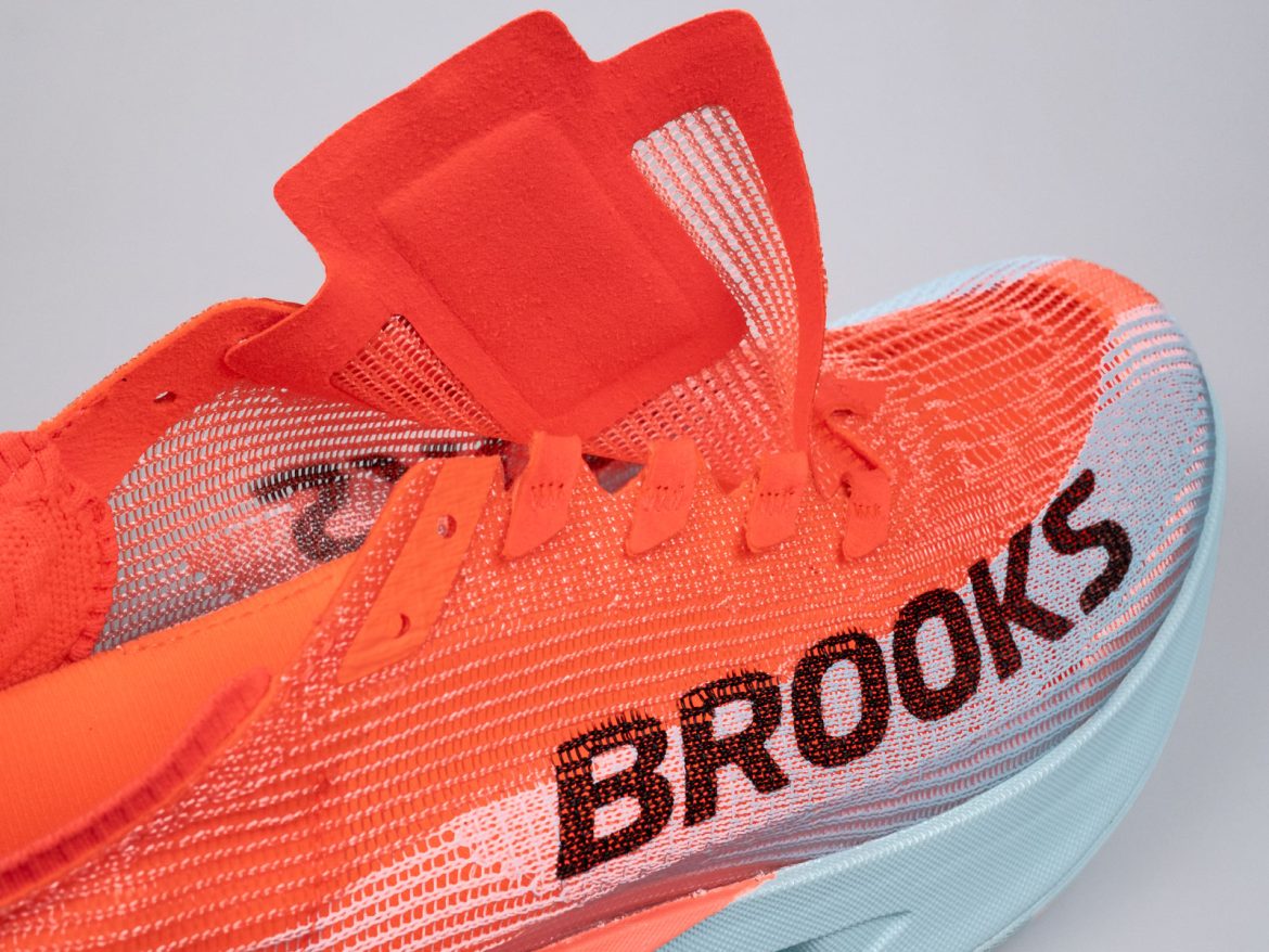 The tongue of the Brooks Hyperion Elite 5.