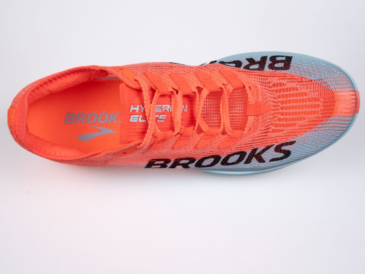 The top view of the Brooks Hyperion Elite 5.