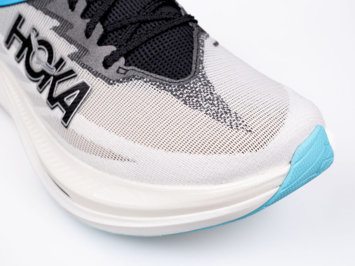 The toebox of the Hoka Rocket X3.