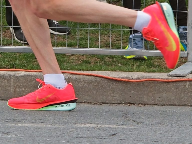 Nike Vaporfly 4 on road.