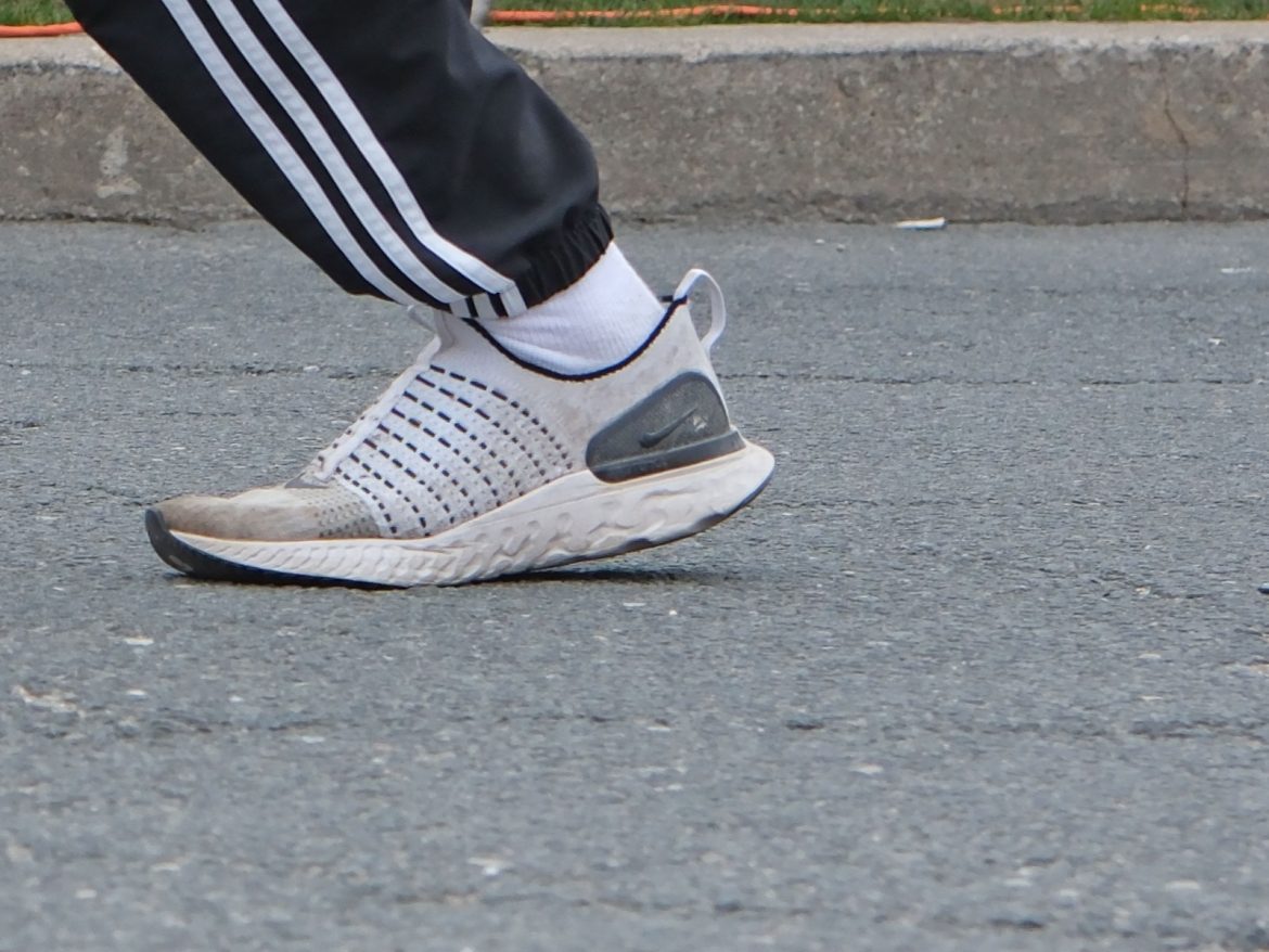 Nike Phantom run 2 on the road.