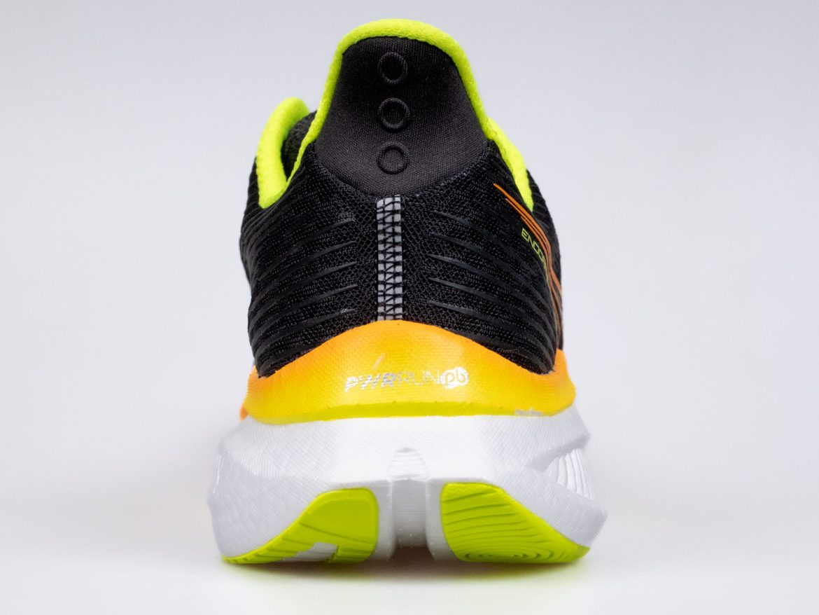 Saucony_Endorphin_Speed_5_heel The heel view of the Saucony Endorphin Speed 5.