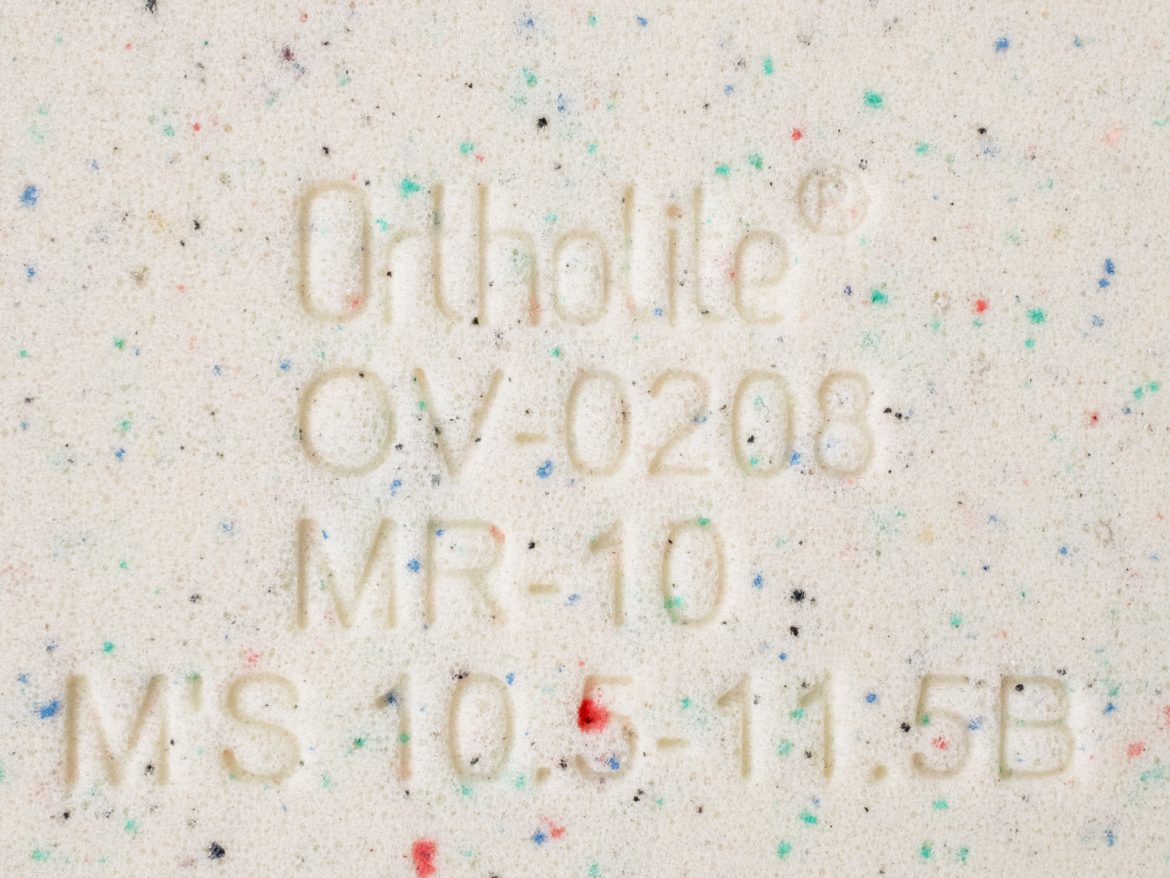 The Ortholite insole of the Nike Vomero Plus.