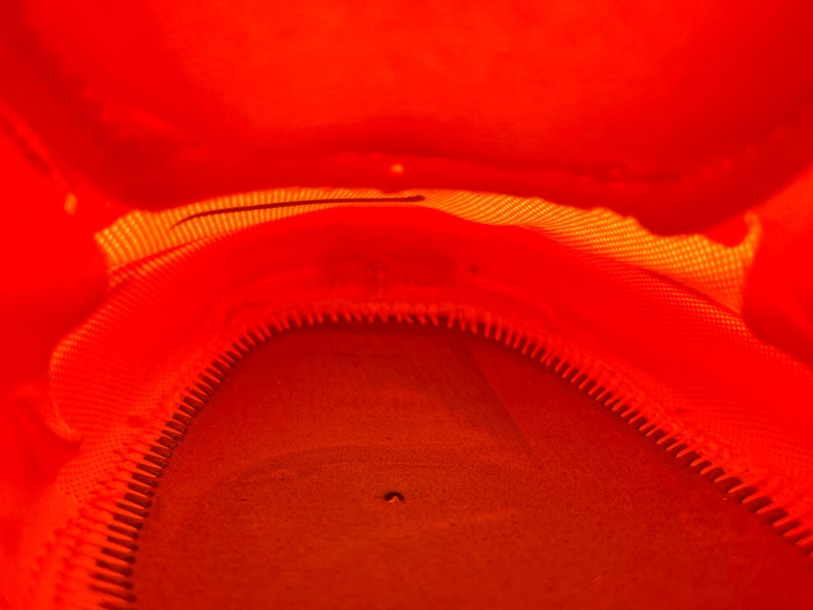 The interior toe box of the Nike Vomero Plus.