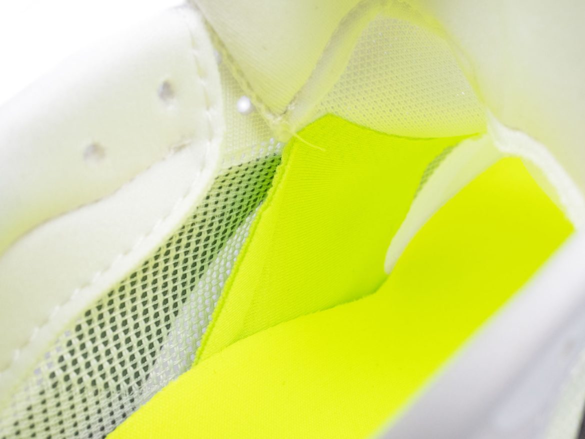The internal gusset of the adidas Boston 13.