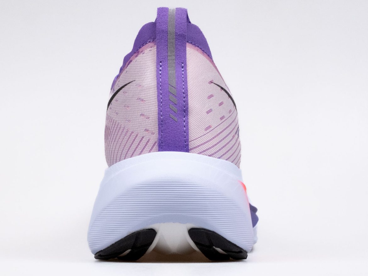 The heel view of the Asics Megablast.