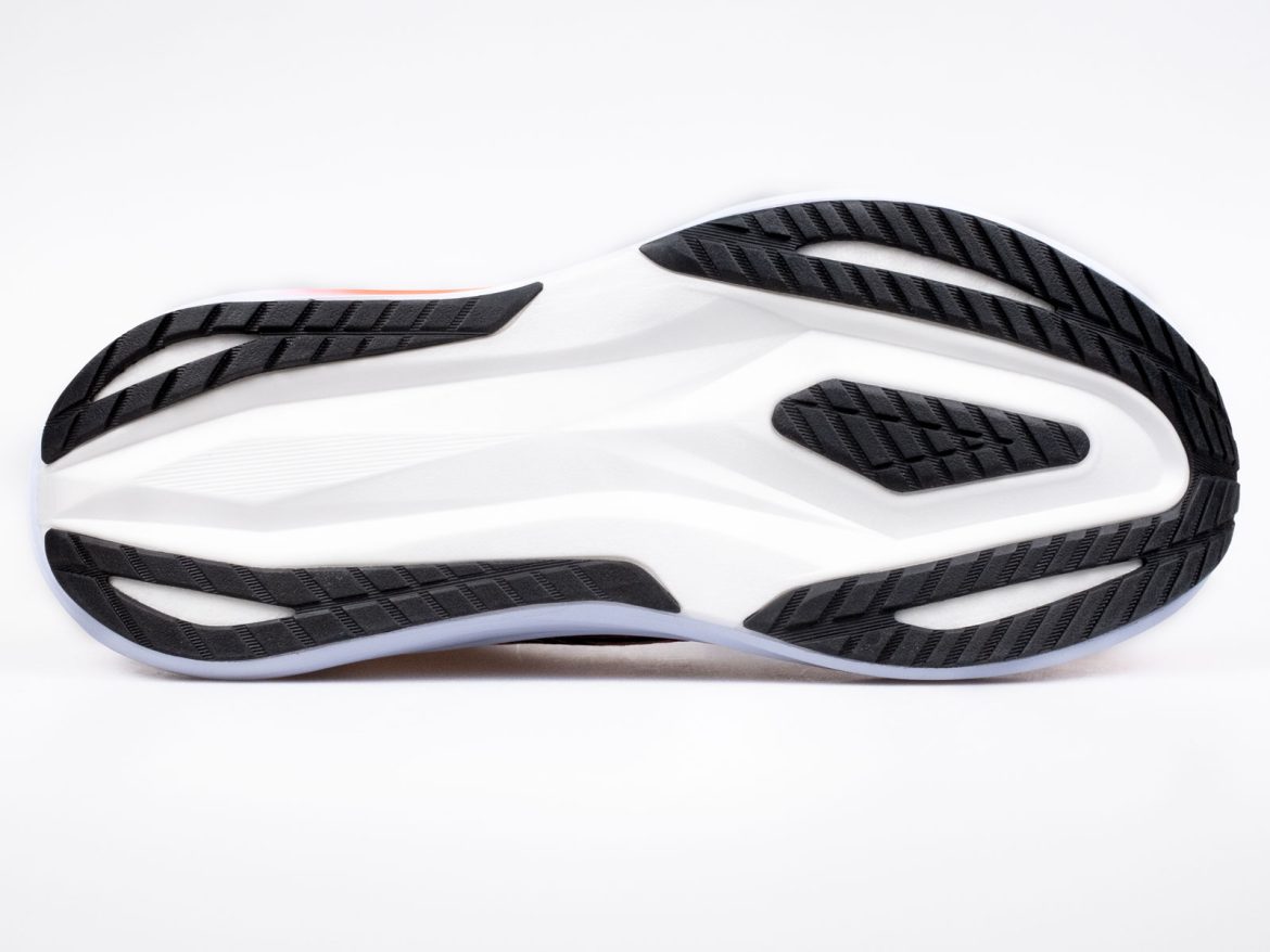 The outsole of the Asics Megablast.