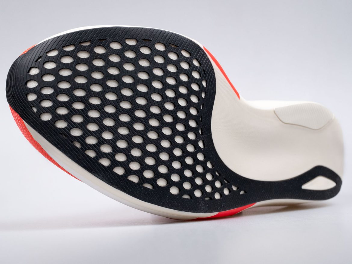 The forefoot outsole of the Asics Metaspeed Edge Tokyo.