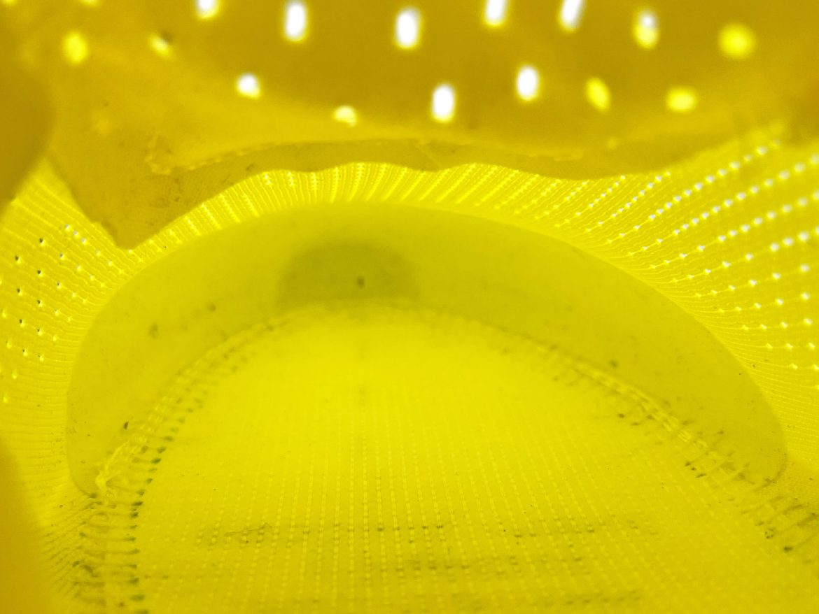The interior of the Asics Sonicblast.