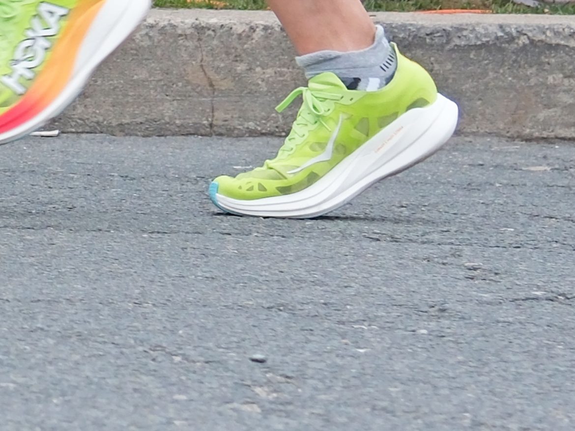Hoka_Rocket_X2_on_road2 The Hoka Rocket X2 on the road.