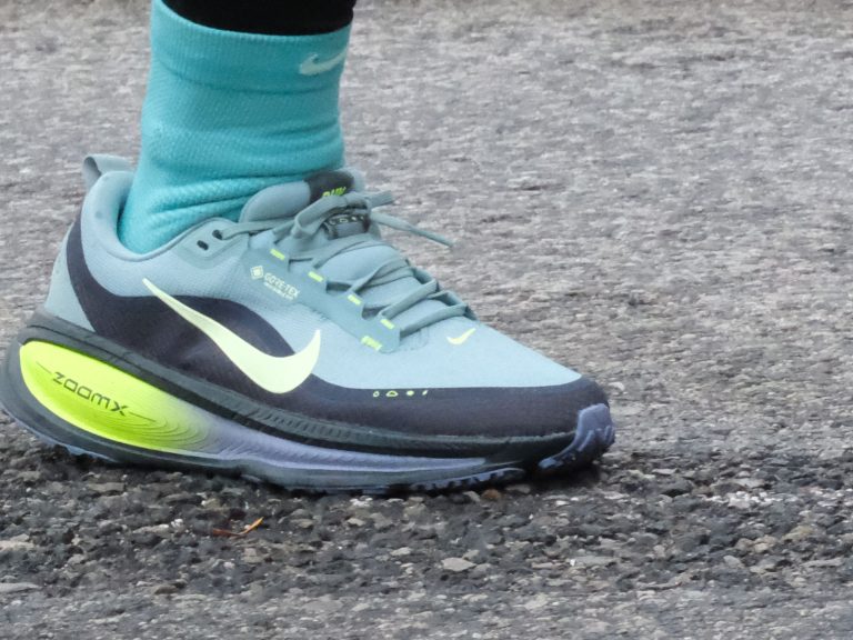 The Nike Vomero 18 Gore-Tex on the road.