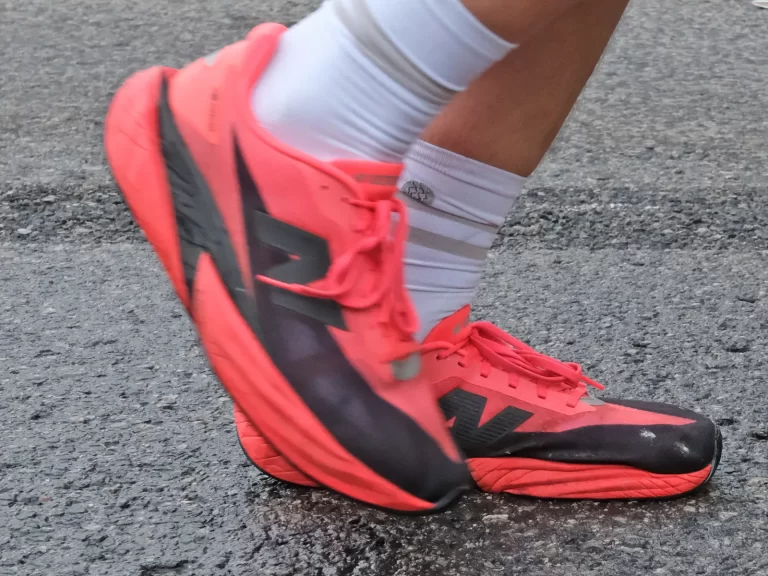 The New Balance Rebel V5 on the road.