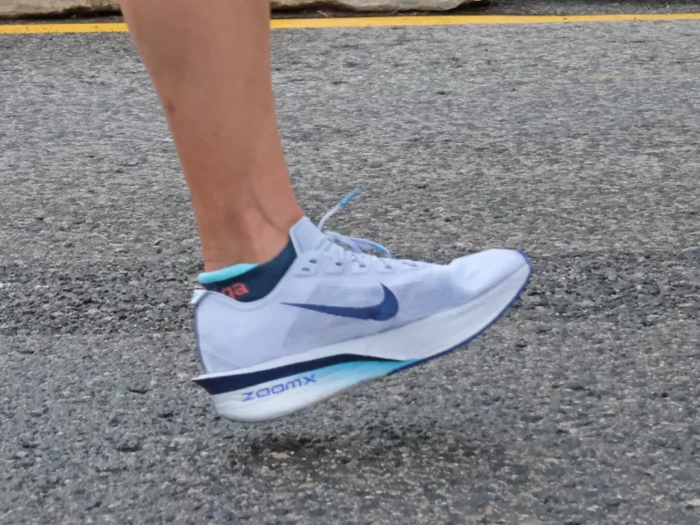 The women's Nike Vaporfly 4 on the road.