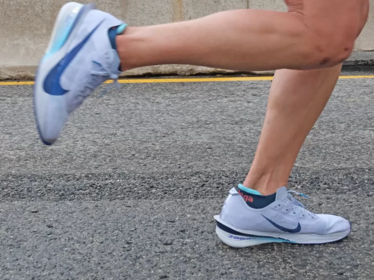 The women's Nike Vaporfly 4 on the road.
