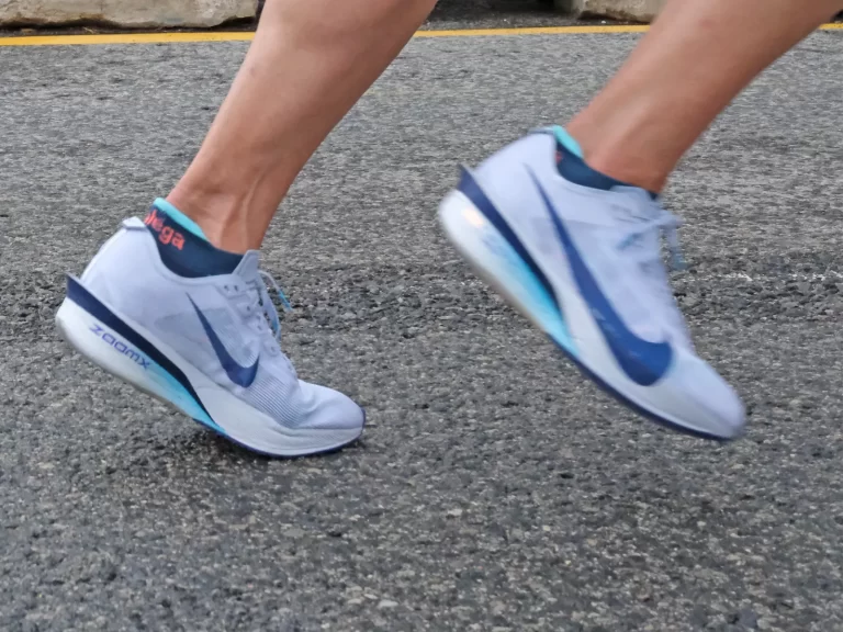 The women's Nike Vaporfly 4 on the road.