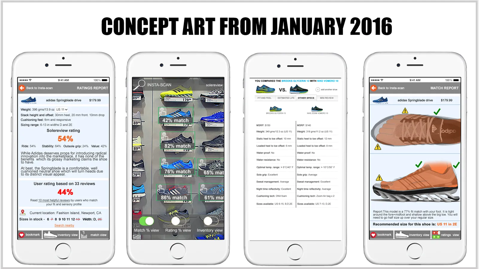 A few of our concept and mockups from 2016.