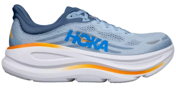 Hoka Bondi 9 upper, side view.